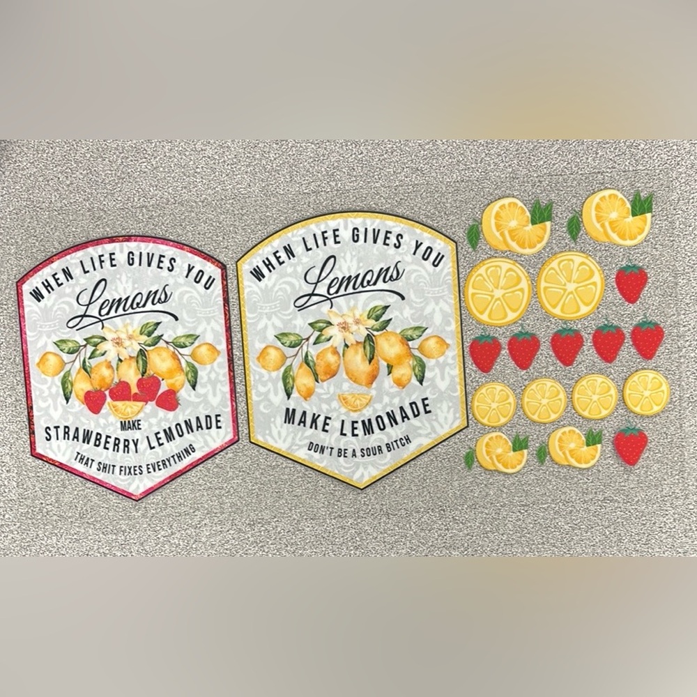 Lemonade-Themed Cup Wrap